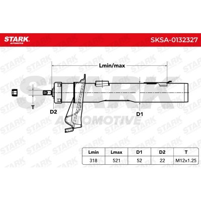 Amortyzator Stark SKSA-0132327 SKSA-0132327 - foto 5