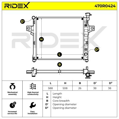 Chłodnica RIDEX 470R0424 470R0424 - foto 5