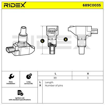 Cewka Zapłonowa RIDEX 689C0035 689C0035 - foto 4