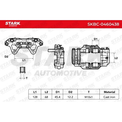 Zacisk Hamulcowy Stark SKBC-0460438 SKBC-0460438 - foto 6