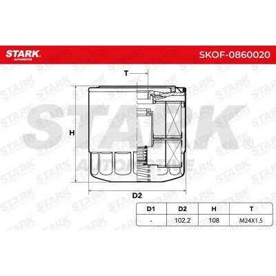 Filtr Oleju Stark SKOF-0860020 SKOF-0860020 - foto 6