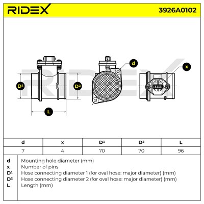 Przepływomierz RIDEX 3926A0102 3926A0102 - foto 6