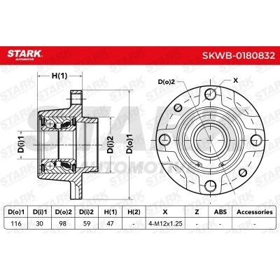 Łożysko Koła Stark SKWB-0180832 SKWB-0180832 - foto 3