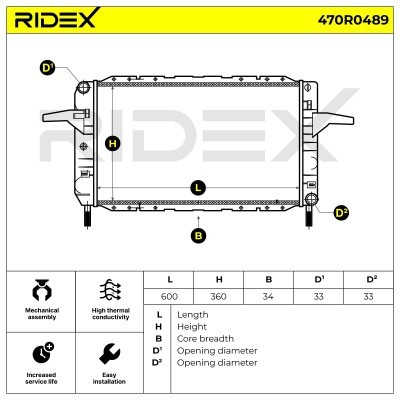 Chłodnica RIDEX 470R0489 470R0489 - foto 5