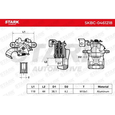 Zacisk Hamulcowy Stark SKBC-0461218 SKBC-0461218 - foto 6