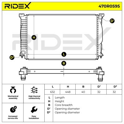 Chłodnica RIDEX 470R0595 470R0595 - foto 5