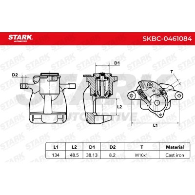 Zacisk Hamulcowy Stark SKBC-0461084 SKBC-0461084 - foto 6