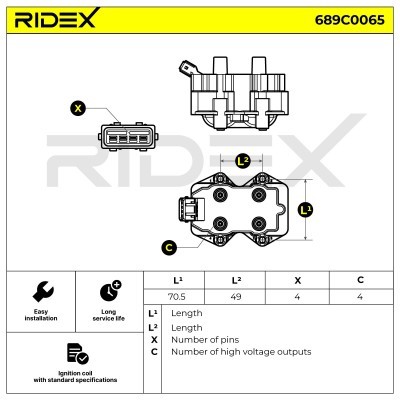 Cewka Zapłonowa RIDEX 689C0065 689C0065 - foto 5