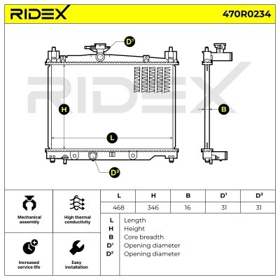 Chłodnica RIDEX 470R0234 470R0234 - foto 4