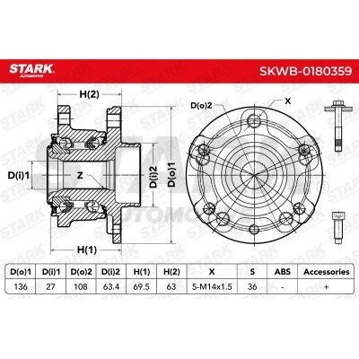 Łożysko Koła Stark SKWB-0180359 SKWB-0180359 - foto 4