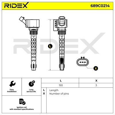 Cewka Zapłonowa RIDEX 689C0214 689C0214 - foto 6