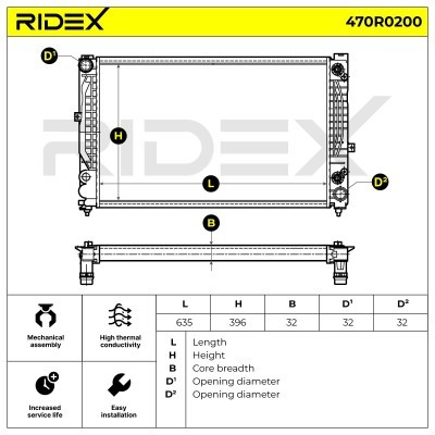 Chłodnica RIDEX 470R0200 470R0200 - foto 7