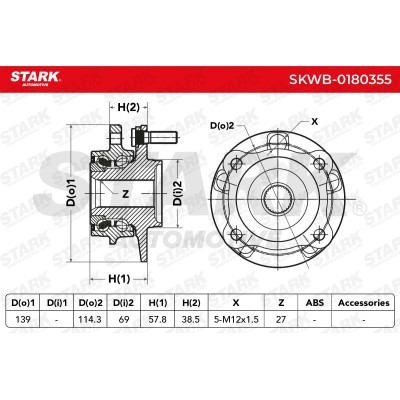Łożysko Koła Stark SKWB-0180355 SKWB-0180355 - foto 6