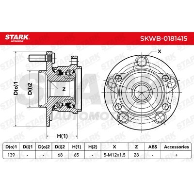 Łożysko Koła Stark SKWB-0181415 SKWB-0181415 - foto 3