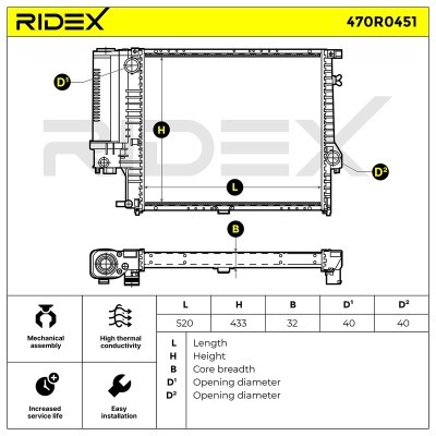 Chłodnica RIDEX 470R0451 470R0451 - foto 5