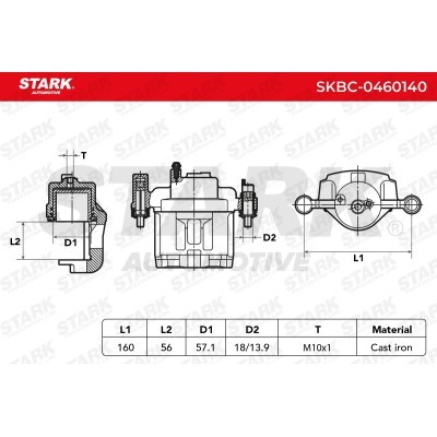 Zacisk Hamulcowy Stark SKBC-0460140 SKBC-0460140 - foto 5