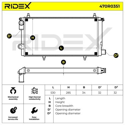 Chłodnica RIDEX 470R0351 470R0351 - foto 7
