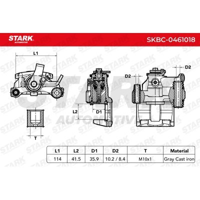 Zacisk Hamulcowy Stark SKBC-0461018 SKBC-0461018 - foto 6