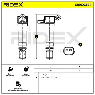 Cewka Zapłonowa RIDEX 689C0344 689C0344 - foto 5
