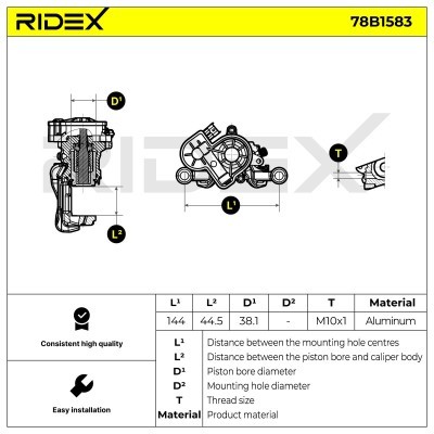Zacisk Hamulcowy RIDEX 78B1583 78B1583 - foto 5
