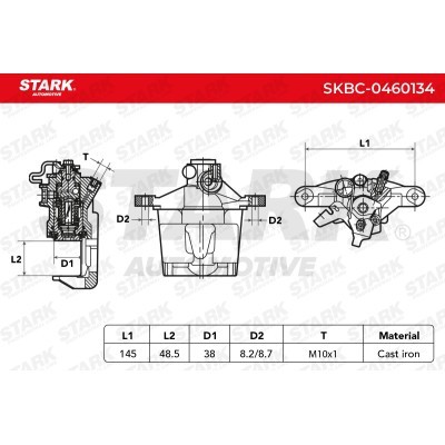 Zacisk Hamulcowy Stark SKBC-0460134 SKBC-0460134 - foto 5
