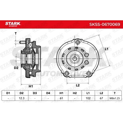 Mocowanie Amortyzatora Stark SKSS-0670069 SKSS-0670069 - foto 5