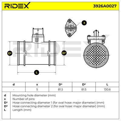 Przepływomierz RIDEX 3926A0027 3926A0027 - foto 10