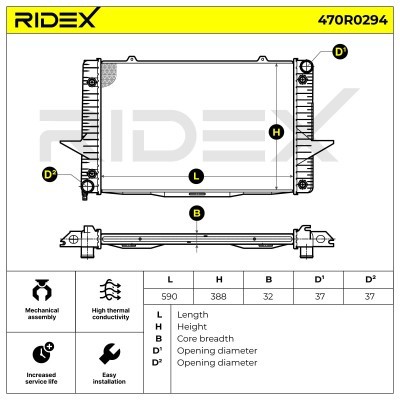 Chłodnica RIDEX 470R0294 470R0294 - foto 4