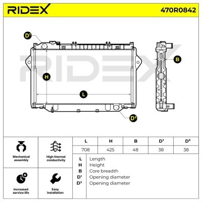 Chłodnica RIDEX 470R0842 470R0842 - foto 5
