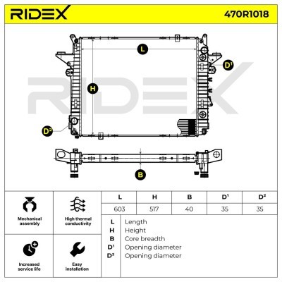 Chłodnica RIDEX 470R1018 470R1018 - foto 5