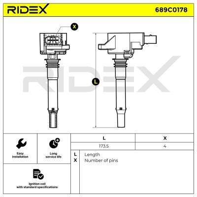 Cewka Zapłonowa RIDEX 689C0178 689C0178 - foto 4