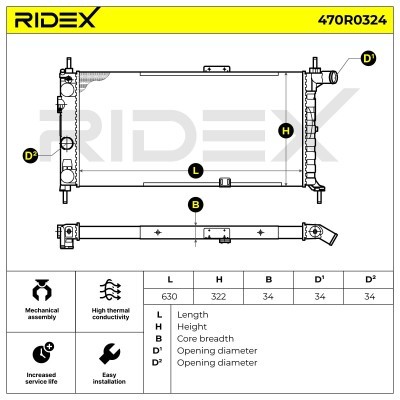 Chłodnica RIDEX 470R0324 470R0324 - foto 7