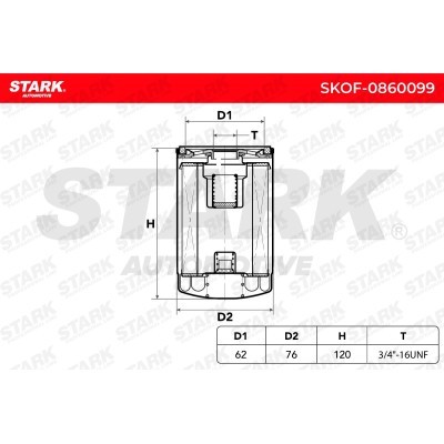 Filtr Oleju Stark SKOF-0860099 SKOF-0860099 - foto 5