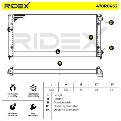Chłodnica RIDEX 470R0453 470R0453 - foto 8