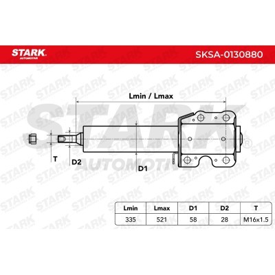 Amortyzator Stark SKSA-0130880 SKSA-0130880 - foto 3