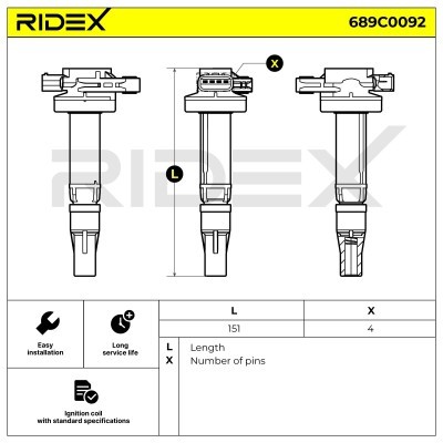 Cewka Zapłonowa RIDEX 689C0092 689C0092 - foto 7