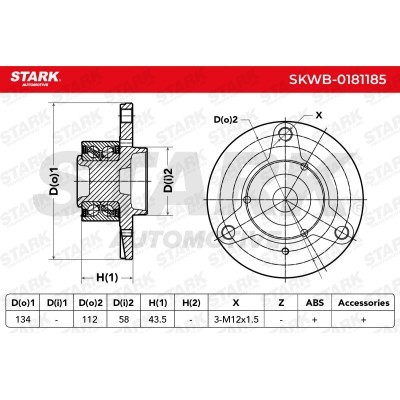 Łożysko Koła Stark SKWB-0181185 SKWB-0181185 - foto 5