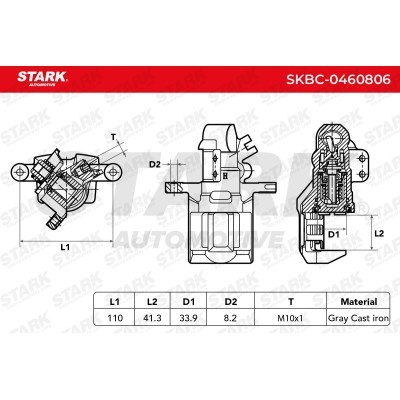 Zacisk Hamulcowy Stark SKBC-0460806 SKBC-0460806 - foto 6