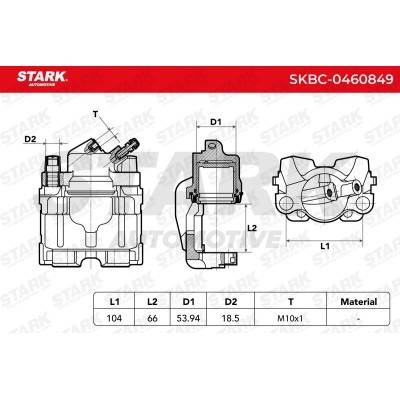 Zacisk Hamulcowy Stark SKBC-0460849 SKBC-0460849 - foto 5