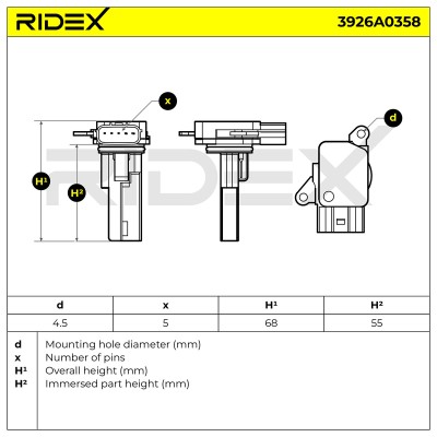 Przepływomierz RIDEX 3926A0358 3926A0358 - foto 6