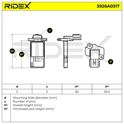 Przepływomierz RIDEX 3926A0317 3926A0317 - foto 5