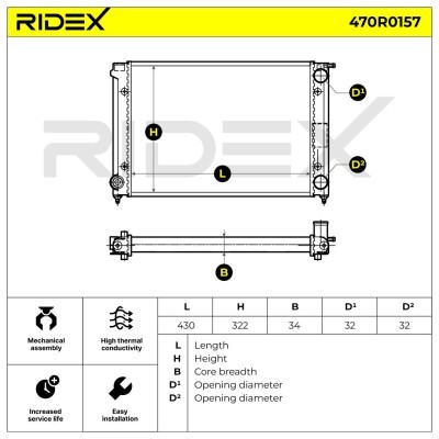 Chłodnica RIDEX 470R0157 470R0157 - foto 7