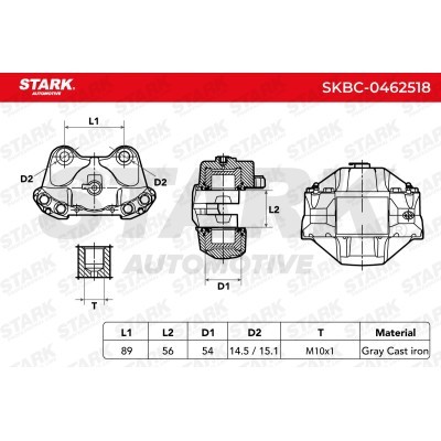 Zacisk Hamulcowy Stark SKBC-0462518 SKBC-0462518 - foto 3