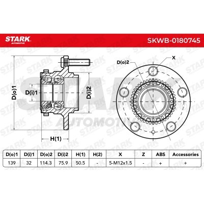 Łożysko Koła Stark SKWB-0180745 SKWB-0180745 - foto 3