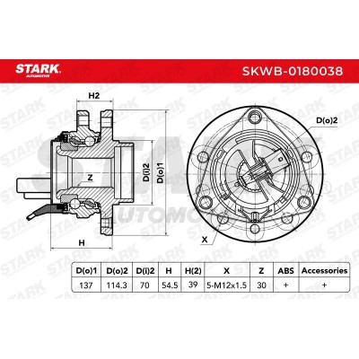 Łożysko Koła Stark SKWB-0180038 SKWB-0180038 - foto 2