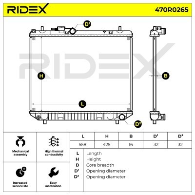 Chłodnica RIDEX 470R0265 470R0265 - foto 5