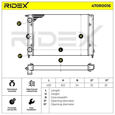 Chłodnica RIDEX 470R0016 470R0016 - foto 6