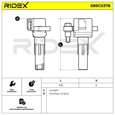 Cewka Zapłonowa RIDEX 689C0378 689C0378 - foto 6