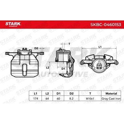 Zacisk Hamulcowy Stark SKBC-0460153 SKBC-0460153 - foto 6