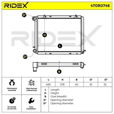 Chłodnica RIDEX 470R0746 470R0746 - foto 5